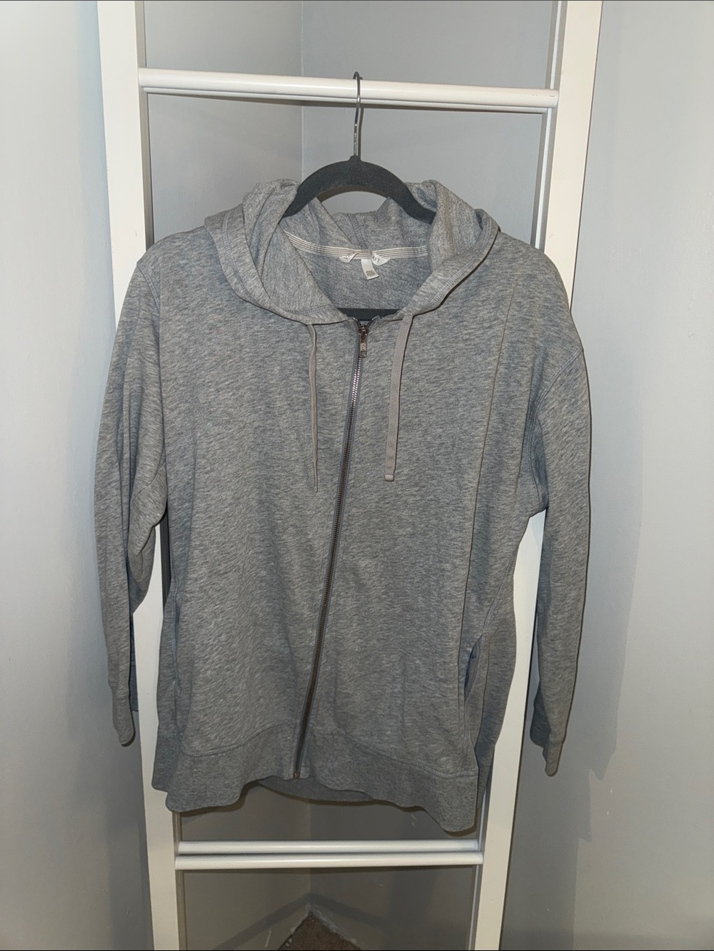 Victoria's Secret Gray Zip-Up Hooded Sweatshirt